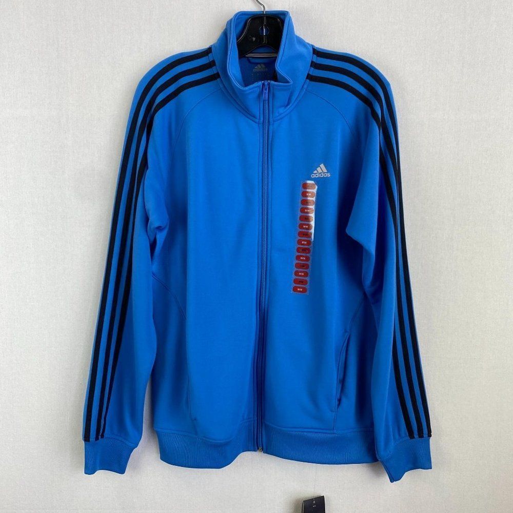 ADIDAS Blue Zip Up Jacket NWT